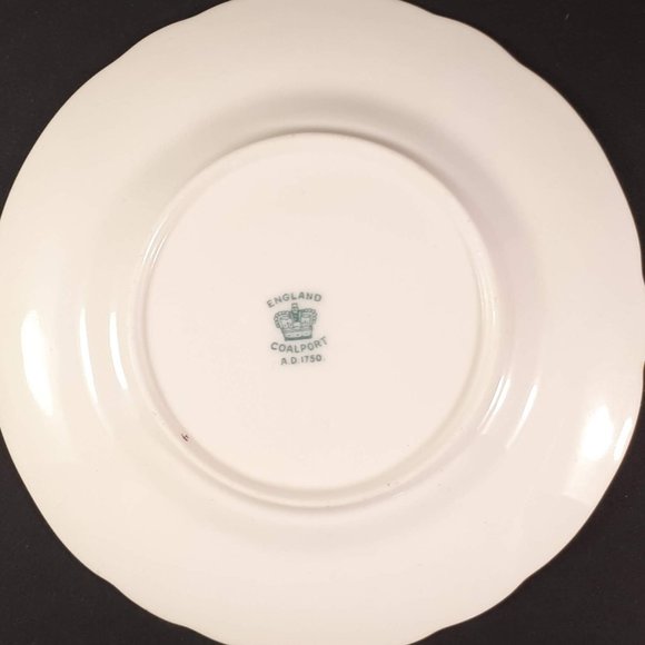 Vintage Coalport TRIO Floral Tea Cup , Saucer & plate pattern A.D 1750 - Picture 8 of 8